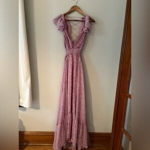 ASTR primrose floral maxi dress - small